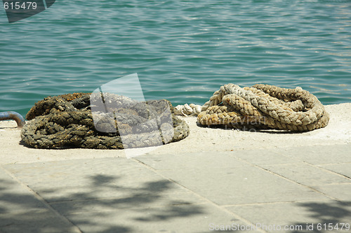 Image of Mooring ropes