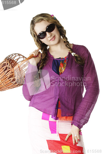 Image of Girl with basket