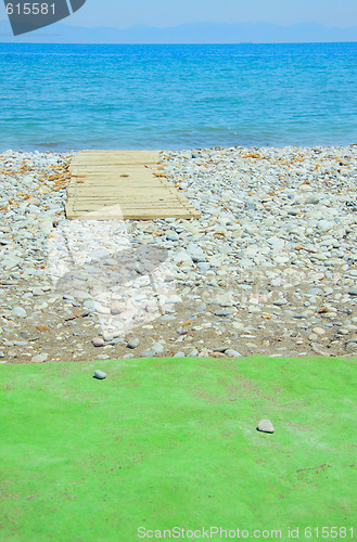 Image of Beach and wooden path