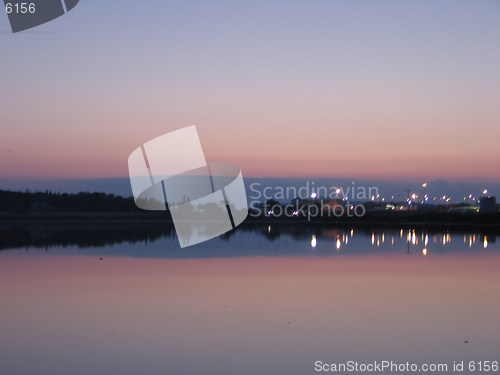 Image of At the end of the night. Larnaca. Cyprus