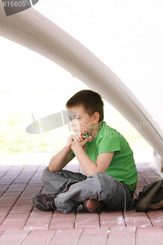 Image of Relaxing boy