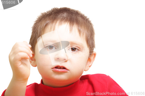 Image of Talking boy closeup