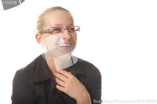 Image of Laughing blonde
