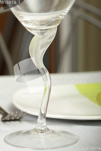 Image of Empty wineglass