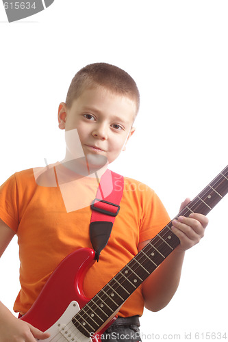 Image of Guitarist in orange