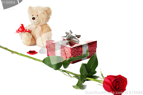 Image of Valentines set in a row