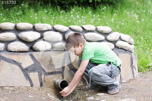 Image of Boy at spring