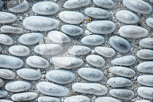 Image of Cobblestone pavement texture