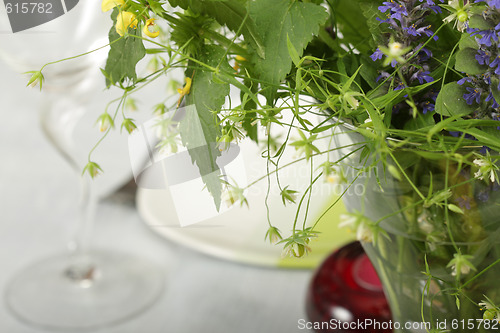 Image of Flowers on table