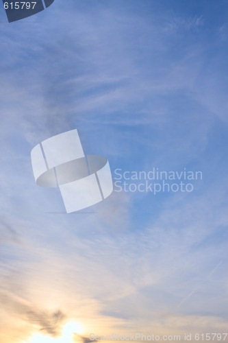Image of Sun and clouds
