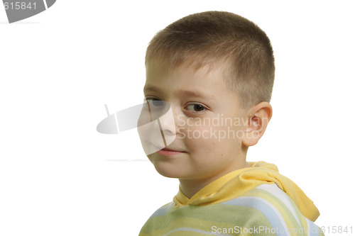 Image of Smiling boy in yellow