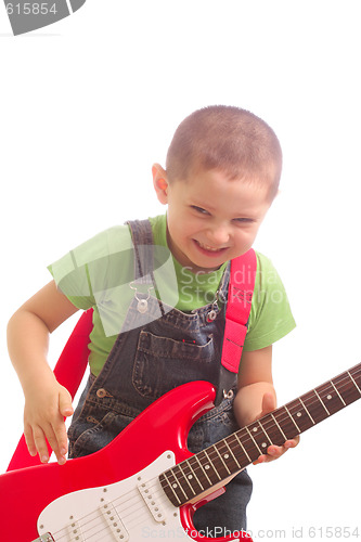 Image of Laughing little guitarist