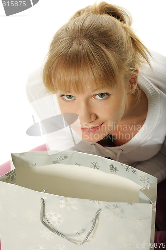 Image of Girl with paper bag