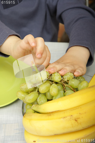 Image of Hands and grapes