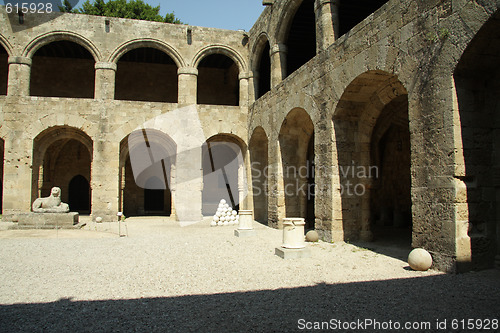 Image of Rhodes Hospital Yard