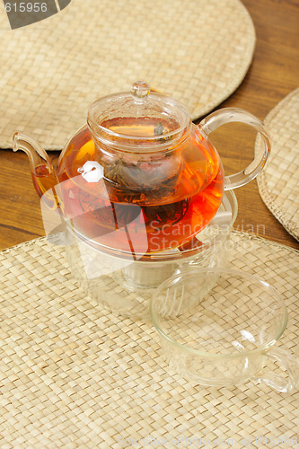 Image of Teapot with tea