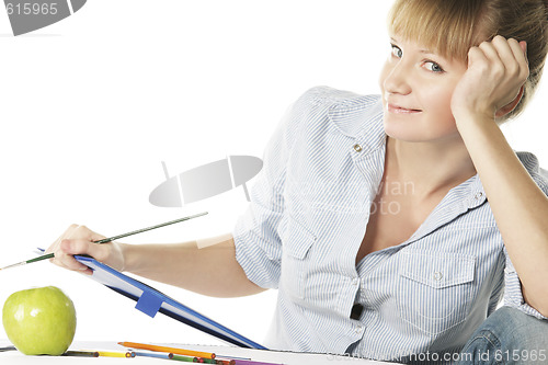 Image of Smiling artist