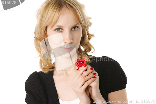 Image of Blonde and heart