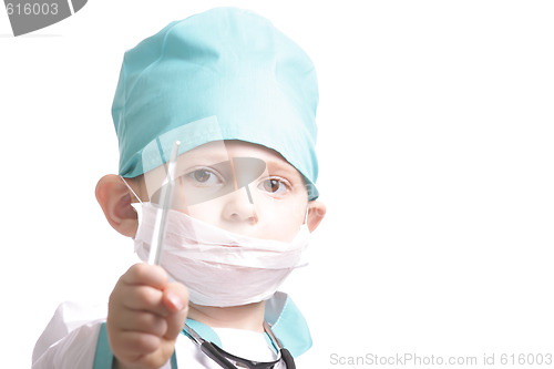 Image of Serious little doctor