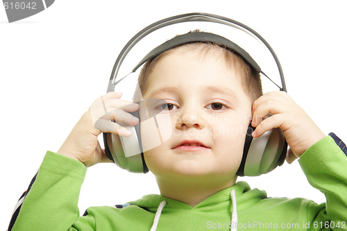 Image of Big headphones for little boy