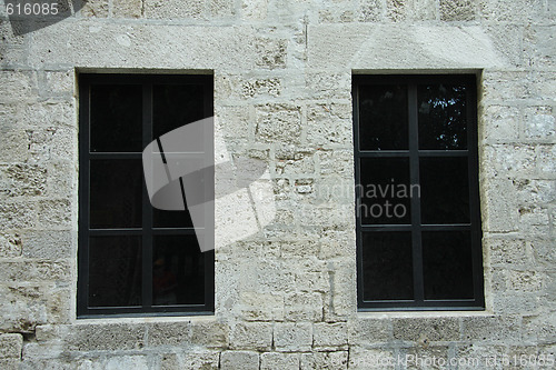 Image of Two dark windows
