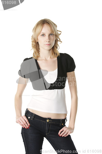 Image of Pretty blonde in casual