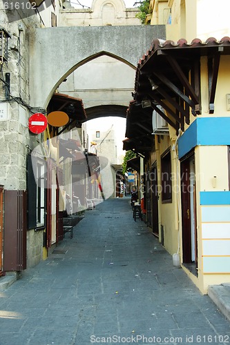 Image of Old Rhodes town street