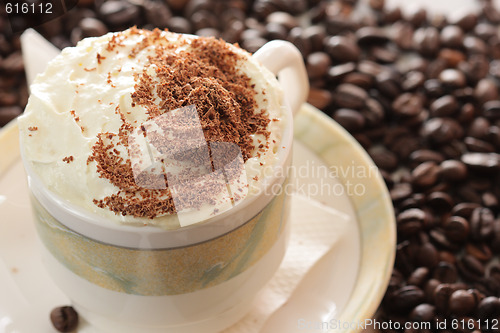 Image of Cappuchino on beans