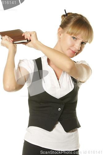 Image of Businesswoman in anger