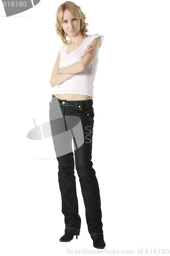 Image of Girl with crossed hands