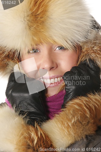 Image of Woman in winter clothes