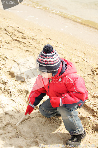 Image of Boy on beach