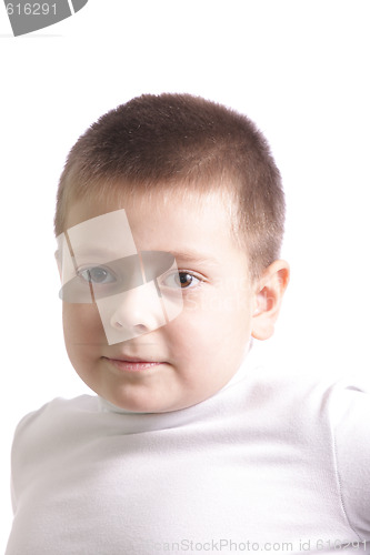 Image of Boy in white shirt