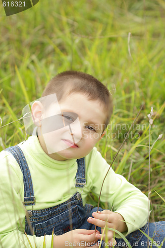 Image of Boy in grass