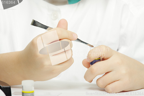 Image of Researchers hands