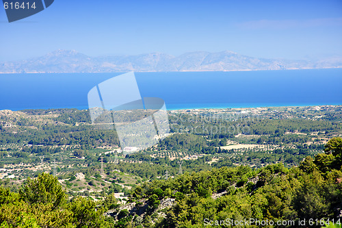 Image of Rhodes view from hills