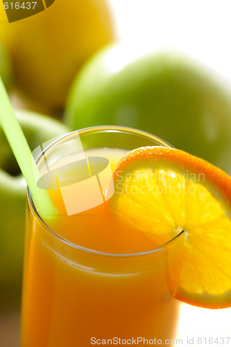 Image of Orange juice with fruits