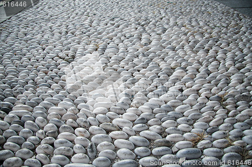 Image of Cobblestone pavement road