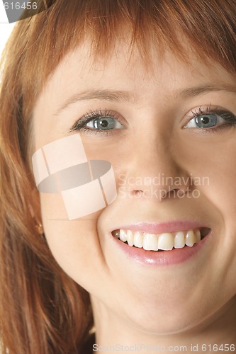 Image of Smiling redhead face