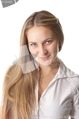 Image of Grinning fairhaired girl