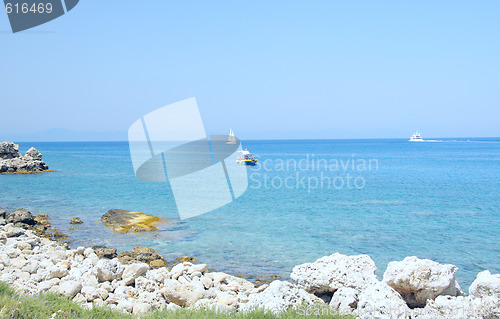 Image of Ships in Aegean sea