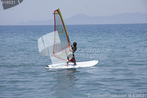 Image of Boy on windsurf