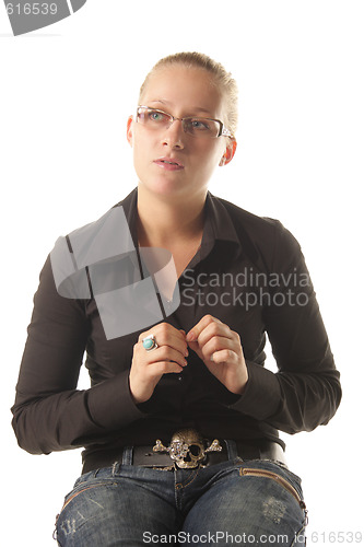 Image of Young woman in casual