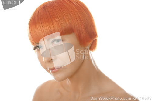 Image of Portrait of beautiful redhead
