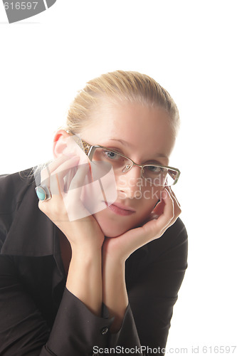 Image of Portrait of blonde girl