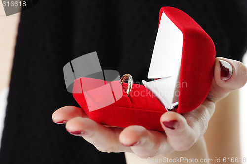 Image of Ring in velvet box
