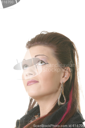 Image of Punk girl looking up