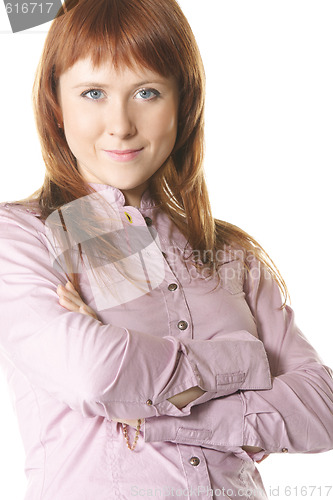 Image of Confident redhead