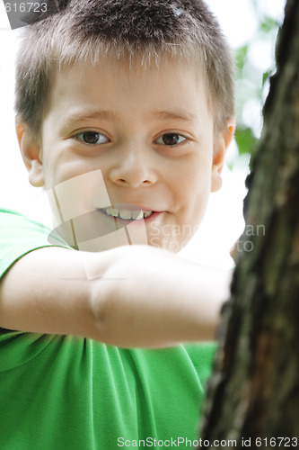 Image of Smiling boy closeup photo