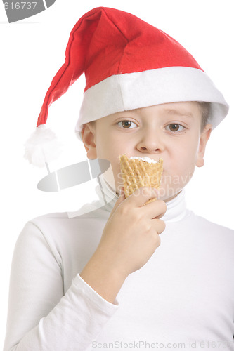 Image of Santa like ice-cream